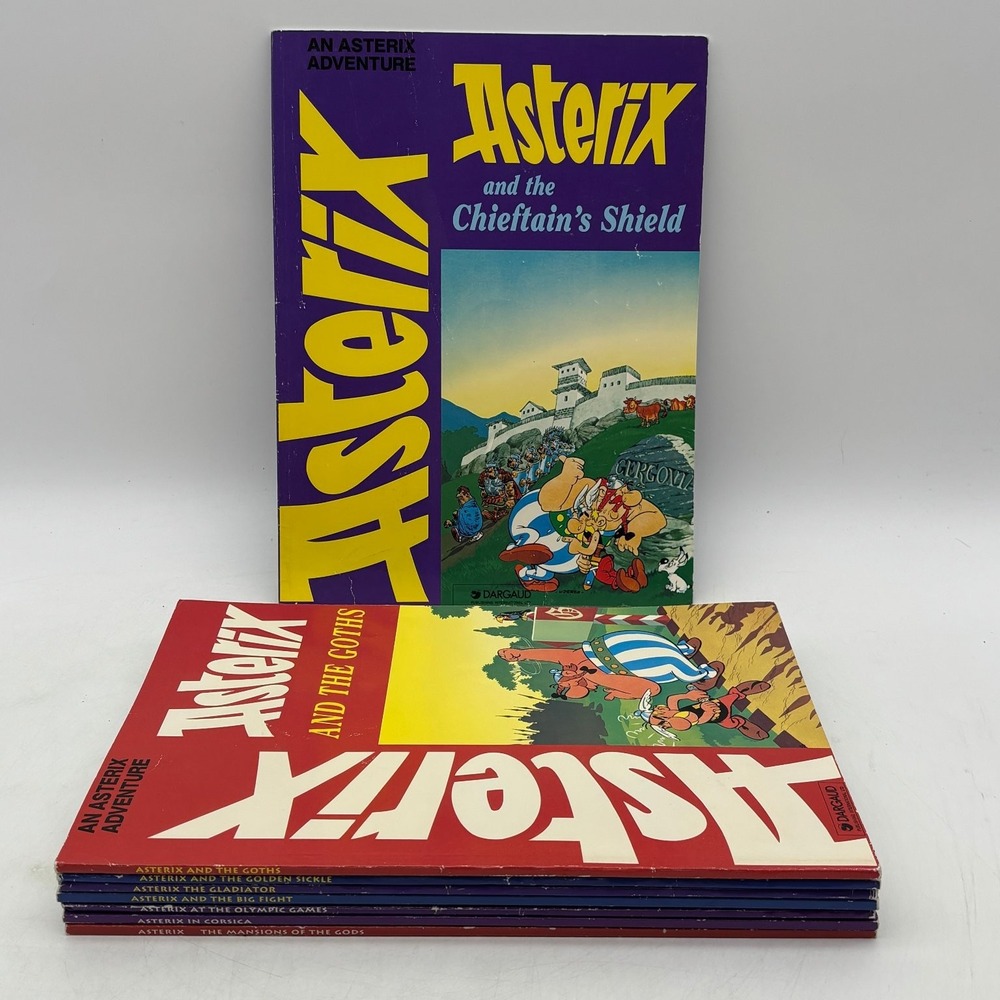 Asterix Comic Book Lot of 8 Adventures Dargaud English Softcover
